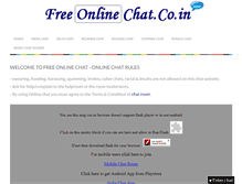 Tablet Screenshot of freeonlinechat.co.in